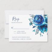 Cartons Réponse Indigo Mood Floral Mariage (Devant)