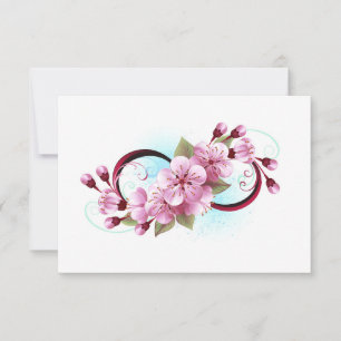 Cartons Réponse Infinité avec les fleurs Sakura
