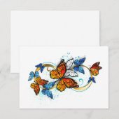 Cartons Réponse Infinity of Monarch Butterflies (Devant / Derrière)