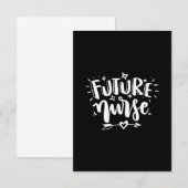 Cartons Réponse Infirmière Gift | Future Infirmière (Devant / Derrière)