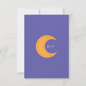 Cartons Réponse Inséparables de caricatures mignons (nuit) Mariage (Dos)