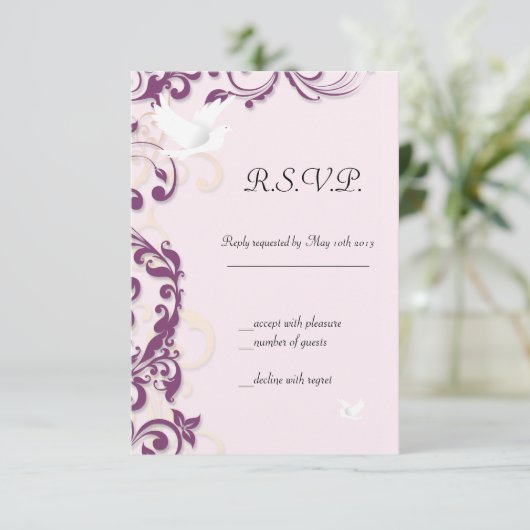 Cartons Réponse Inséparables en vol (Debout devant)