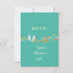 Cartons Réponse INSÉPARABLES, GRAND RSVP/do-it-yourself couleur