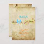 Cartons Réponse INSÉPARABLES, RSVP/do-it-yourself couleur (Devant / Derrière)