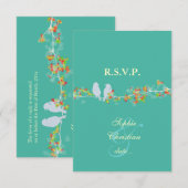 Cartons Réponse INSÉPARABLES, RSVP/do-it-yourself couleur arrière (Devant / Derrière)