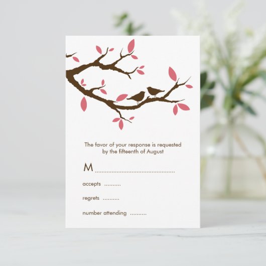 Cartons Réponse Inséparables sur Mariage d'arborescence (Debout devant)