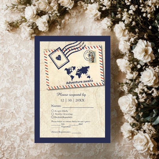 Cartons Réponse International Adventure Rustique Destination Maria