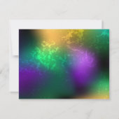 Cartons Réponse Iridescente mardi gras arrière - plan avec perles (Dos)