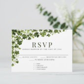 Cartons Réponse Irish Stylized Shamrock Leafy Foliage  (Debout devant)