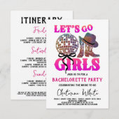 Cartons Réponse Itinéraire de week-end de rodéo pour enterrement d (Devant / Derrière)