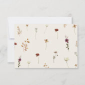 Cartons Réponse Ivory Fall Fleur sauvage Calligraphie Automne Mari (Dos)