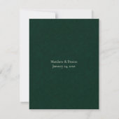 Cartons Réponse Ivory Roses & Emerald Getting Here (Dos)