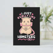 Cartons Réponse J'Aime Vraiment Hamsters Ok (Debout devant)