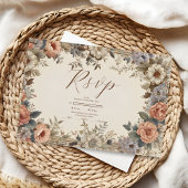 Cartons Réponse Jardin botanique Art Nouveau Mariage