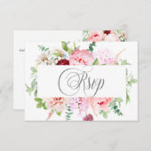 Cartons Réponse Jardin d'aquarelle sauvage | (Devant / Derrière)