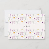 Cartons Réponse Jardin de Fée de campagne (Dos)