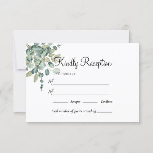 Cartons Réponse Jardin d'été Aquarelle Mariage floral