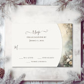Cartons Réponse Jardin d'hiver romantique Mariage floral