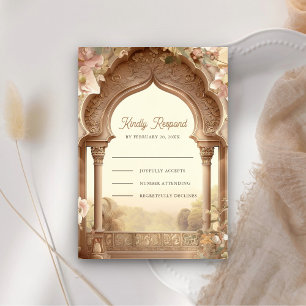 Cartons Réponse Jardin Floral Mariage Arch Indian Palace