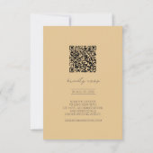 Cartons Réponse Jardin Lessivé au Soleil Mariage Code QR ID1283 (Dos)