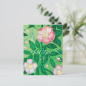 Cartons Réponse Jardin secret de fleur Rose rose sauvage (Debout devant)