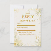 Cartons Réponse Jaune Floral Doux (Devant)