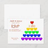 Cartons Réponse Je fais des coeurs (Devant / Derrière)