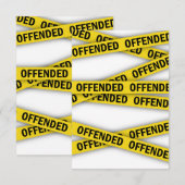 Cartons Réponse Je suis offensé que la police ne croise pas (Devant / Derrière)