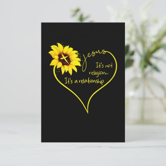 Cartons Réponse Jésus amour | Ce n'est pas la religion C'est une r (Debout devant)