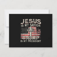 Jésus Est Mon Sauveur Trump Est Mon Président Amér