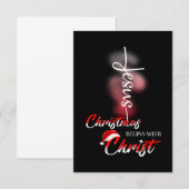 Cartons Réponse Jésus Love | Jésus Christ Begins With Christ (Devant / Derrière)