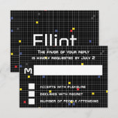 Cartons Réponse Jeu de Bat mitzvah à la barre BM sur (Devant / Derrière)