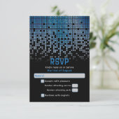 Cartons Réponse Jeu vidéo noir bleu Gamer Bar Mitzvah (Debout devant)