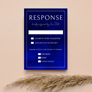 Cartons Réponse Jewel Tone Romance   Saphyre   Mariage