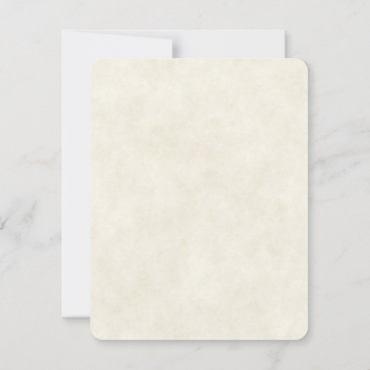 Cartons Réponse Joli Cerf Aquarellé Posé sur le Mariage Boho (Dos)