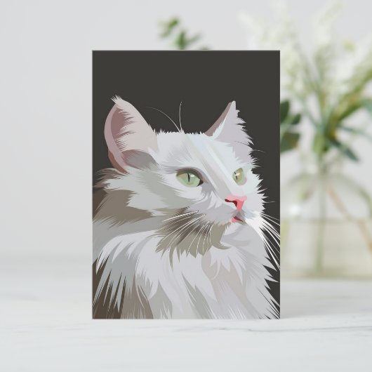 Cartons Réponse Joli Chat Kitten Design (Debout devant)