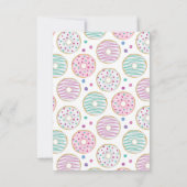 Cartons Réponse Joli Motif coloré de beigne (Dos)