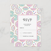 Cartons Réponse Joli Motif coloré de beigne (Devant / Derrière)