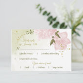 Cartons Réponse jolies fleurs roses feuilles vertes botanique (Debout devant)