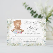 Cartons Réponse Jote Teddy Bear Chic High Tea Party Baby shower (Debout devant)