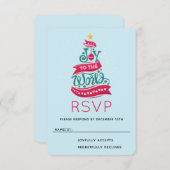 Cartons Réponse Joy to the World Christmas Citation Typographie (Devant / Derrière)