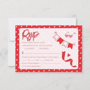 Cartons Réponse Joyeuse Saint-Valentin Moderne Motif d'Amour