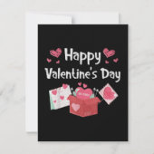 Cartons Réponse Joyeuse Saint-Valentin Sois Mienne Cœurs Mignons (Devant)