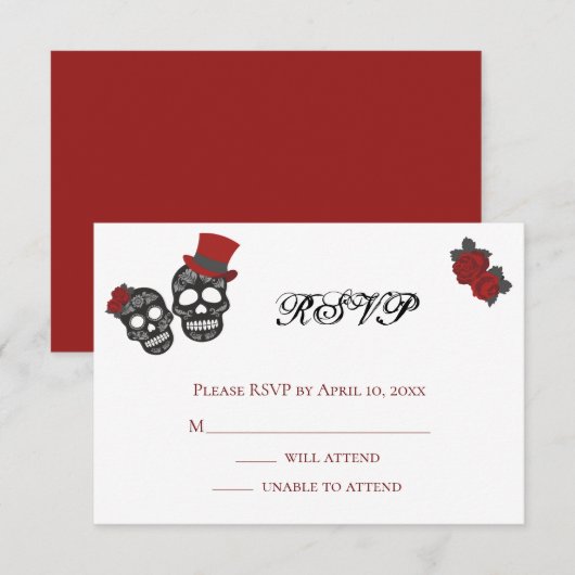 Cartons Réponse Jusqu'à ce que la mort nous sépare | MARIAGE (Devant / Derrière)