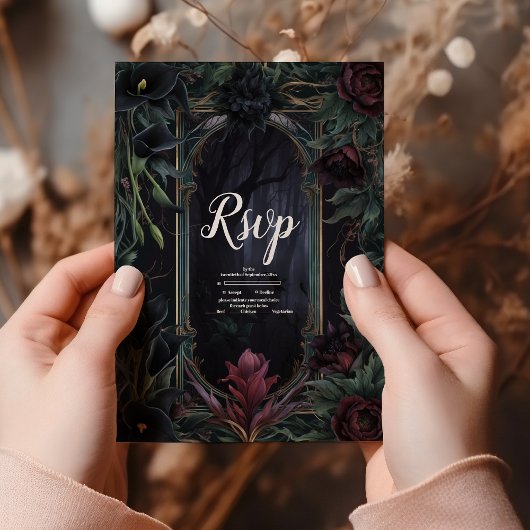 Cartons Réponse Jusqu'à la mort nous séparons le Mariage gothique 