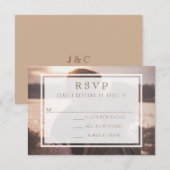 Cartons Réponse Juste deux d'entre nous Mariage moderne destinatio (Devant / Derrière)