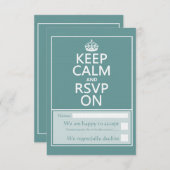 Cartons Réponse Keep Calm and Please (Devant / Derrière)