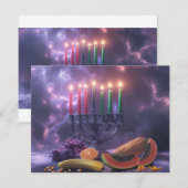 CARTONS RÉPONSE KWANZAA - JOYEUX KWANZAA - (Devant / Derrière)