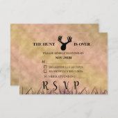 Cartons Réponse La chasse est terminée Rustique (Devant / Derrière)