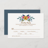 Cartons Réponse La collection de Mariages blancs à couronne de fle (Devant / Derrière)